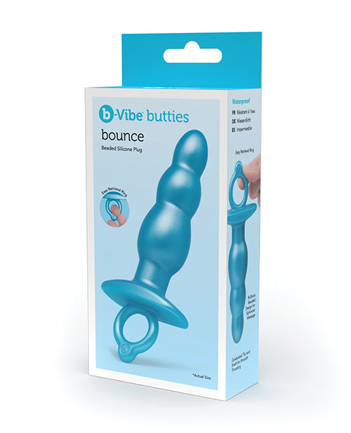 b-vibe b-Vibe Butties Bounce Beaded Tapered Plug - Blue