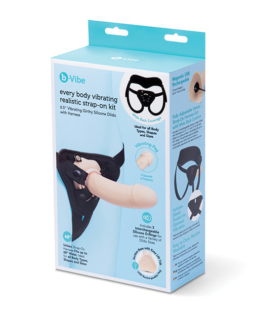b-vibe b-Vibe Every Body 6.5" Realistic Strap-On Kit
