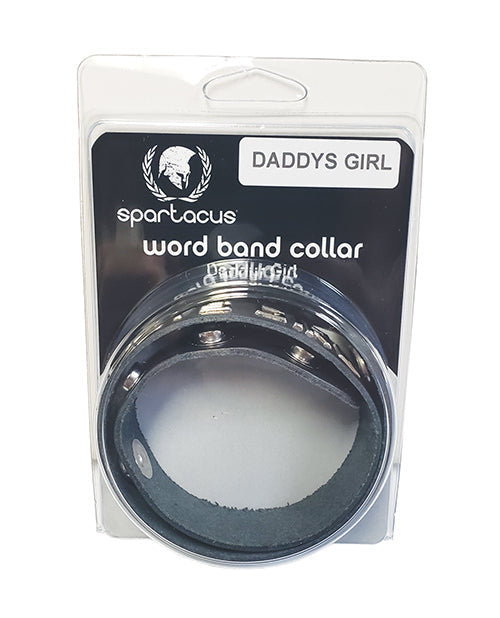 Spartacus Spartacus DADDYS GIRL Leather Collar - Black