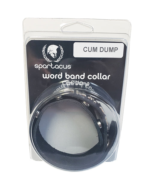 Spartacus Spartacus CUM DUMP Leather Collar - Black