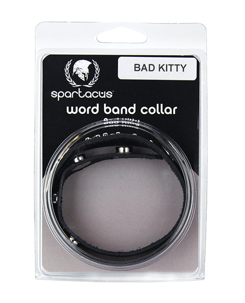 Spartacus Spartacus BAD KITTY Leather Collar - Black
