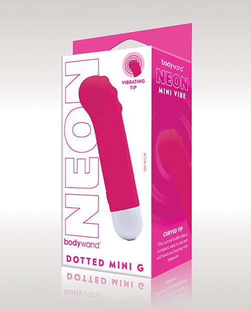Bodywand XGen Bodywand Neon Mini Dotted G Vibe - Neon Pink