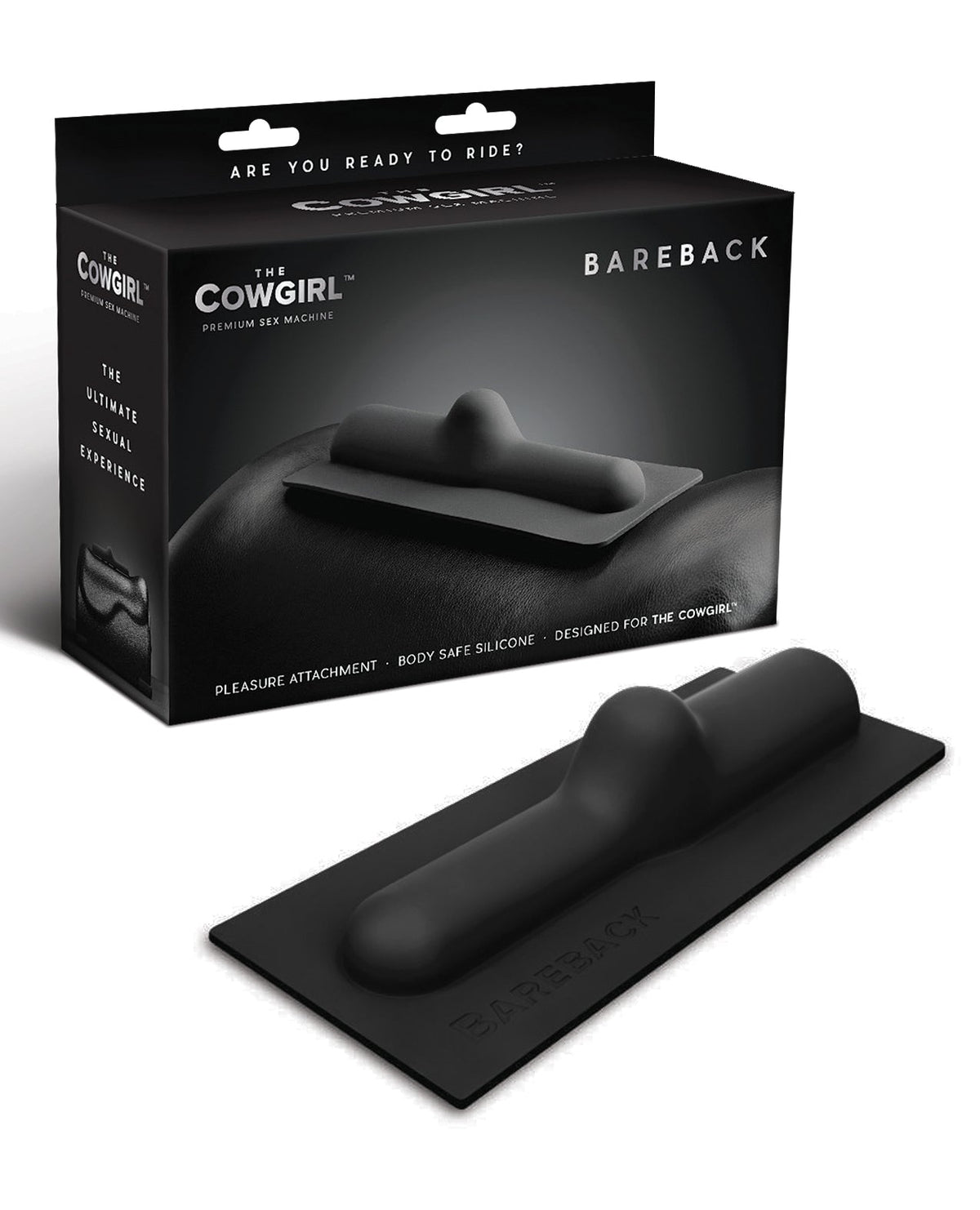 The Cowgirl The Cowgirl Bareback Silicone Attachment - Black