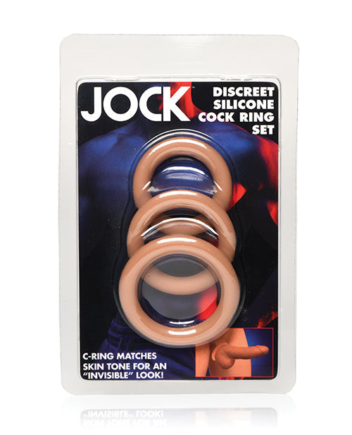 Curve Curve Toys Jock Silicone Cock Ring Set of 3 - Medium