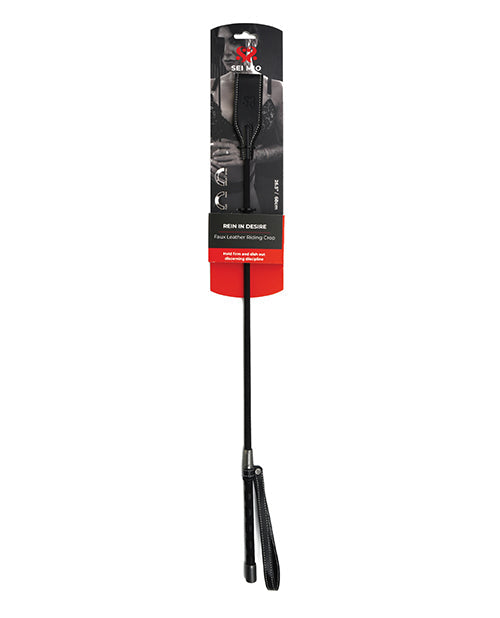 Sei Mio Sei Mio Rein in Desire Riding Crop - Black