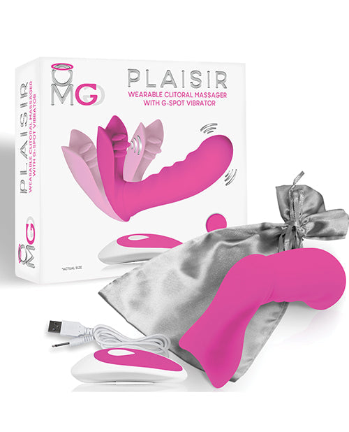 OMG - Deeva OMG Plaisir Wearable Clitoral Massager w/G-Spot Vibrator - Pink