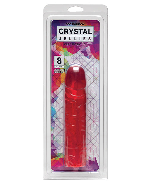 Crystal Jellies Crystal Jellies 8" Classic Dildo - Pink