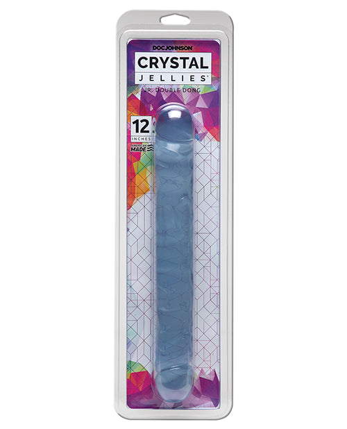 Crystal Jellies Crystal Jellies 12" Jr. Double Dong - Clear