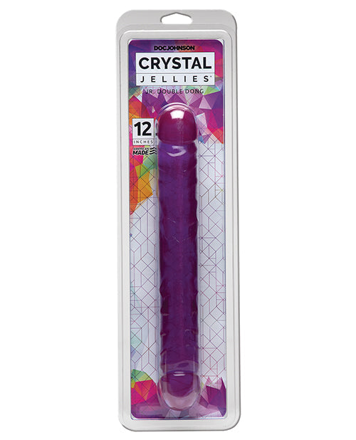 Crystal Jellies Crystal Jellies 12" Jr. Double Dong - Purple
