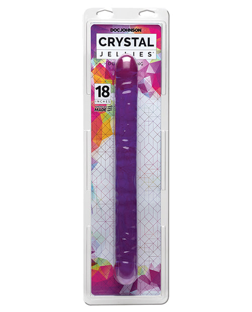 Crystal Jellies Crystal Jellies 18" Double Dong - Purple
