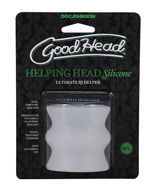 GoodHead GoodHead Helping Head Silicone Stroker - Frost