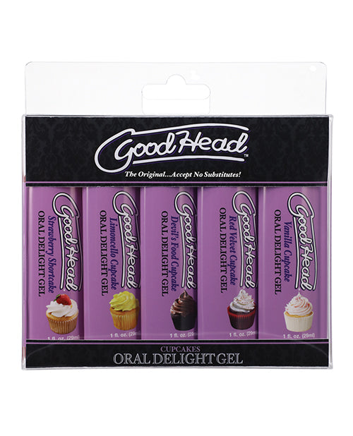 GoodHead GoodHead Cupcake Oral Delight Gel - Asst. Flavors Pack of 5
