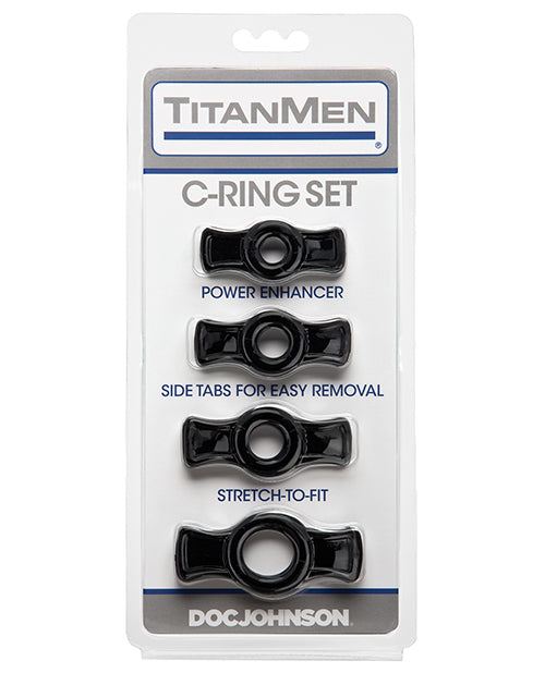 Titanmen Titanmen Tools Cock Ring Set - Black