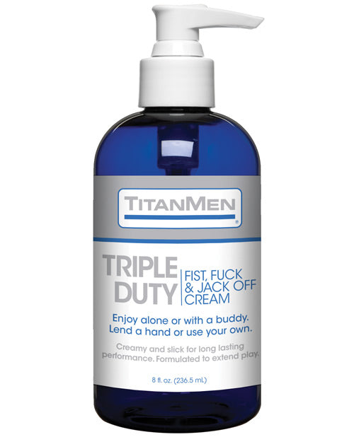 Titanmen Titanmen Triple Duty Fist, Fuck & Jack Off Cream - 8 oz Bottle