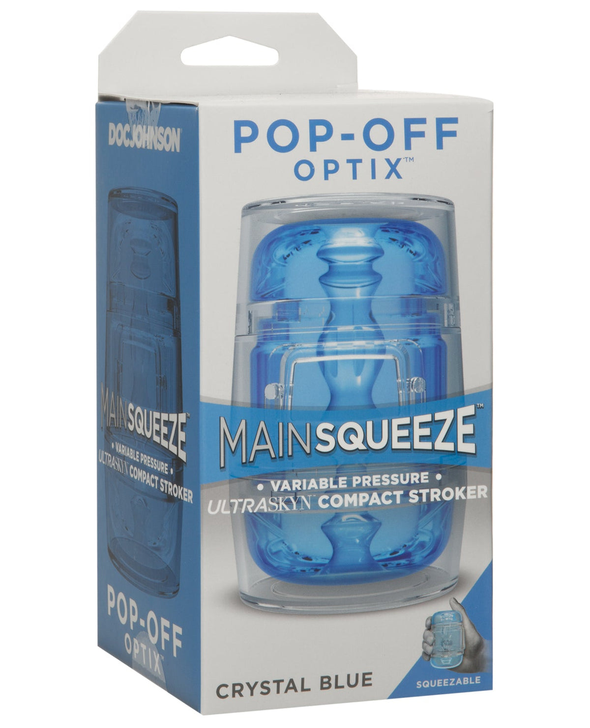 Main Squeeze NO ETA Main Squeeze Pop Off Optix - Crystal Blue