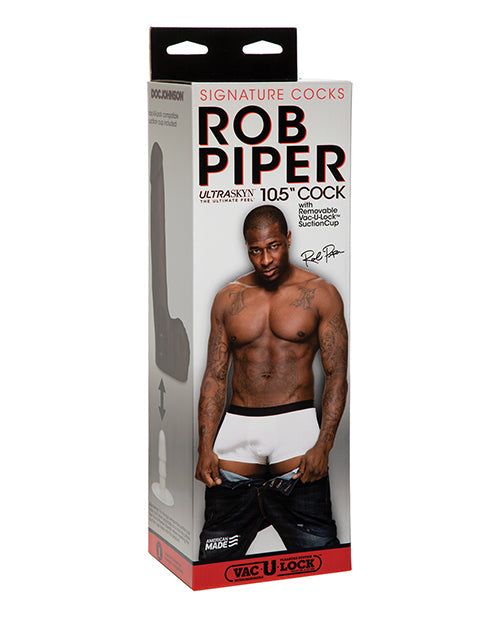Signature Cocks Rob Piper Cock w/Balls & Suction Cup - Chocolate