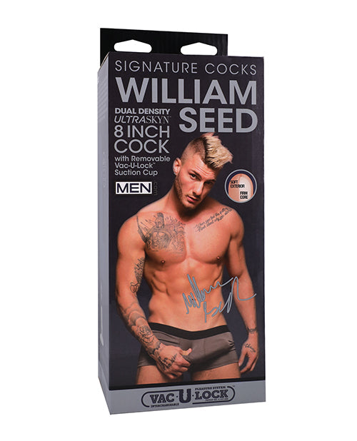 Signature Cocks Signature Cocks ULTRASKYN 8" Cock w/Removable Vac-U-Lock Suction Cup - William Seed