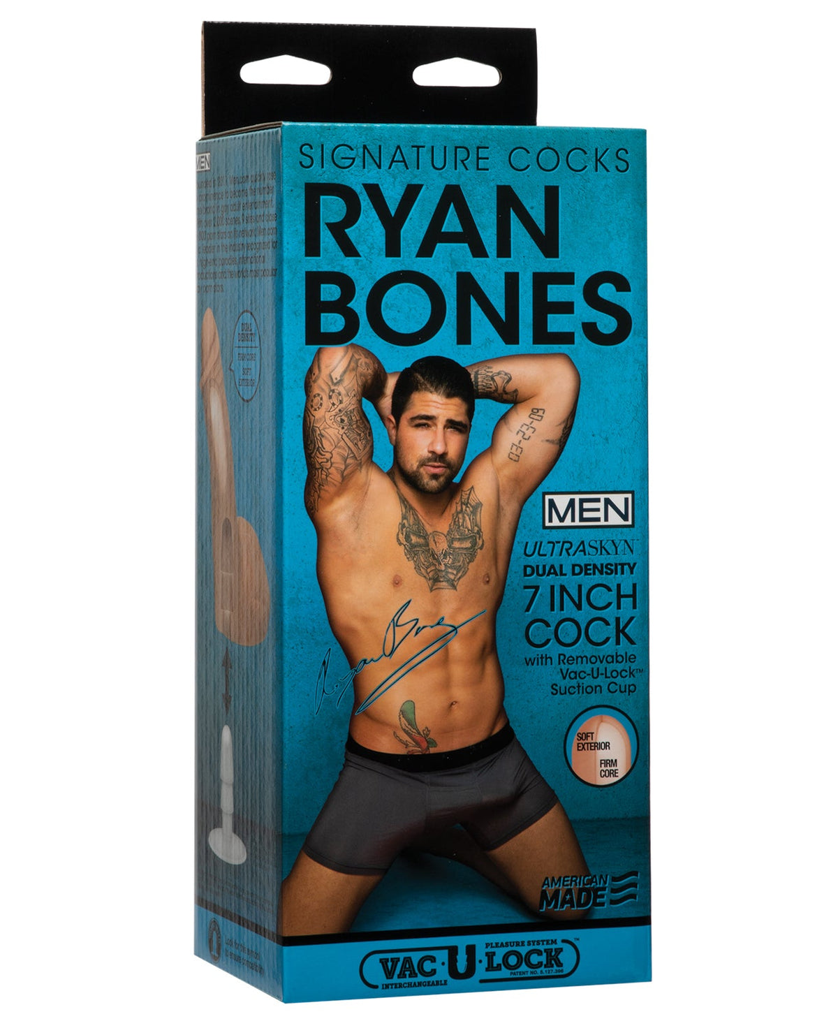 Signature Cocks Signature Cocks ULTRASKYN 7" Cock w/Removable Vac-U-Lock Suction Cup - Ryan Bones