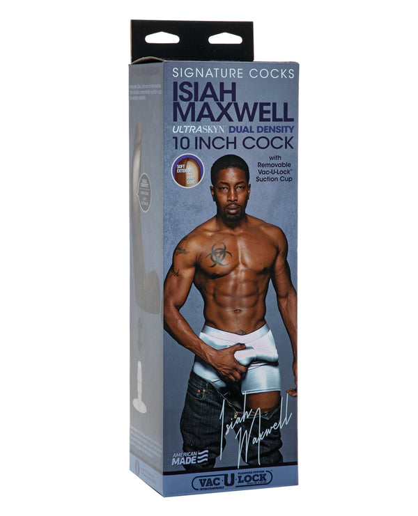 Signature Cocks Signature Cocks ULTRASKYN 10" Cock w/Removable Vac-U-Lock Suction Cup - Isiah Maxwell