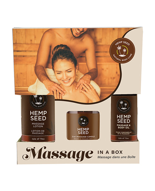 Earthly Body Earthly Body Hemp Seed Massage in a Box - Asst. Isle of You