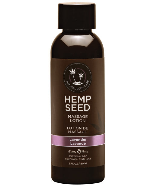 Earthly Body Earthly Body Hemp Seed Massage Lotion - 2 oz Lavender
