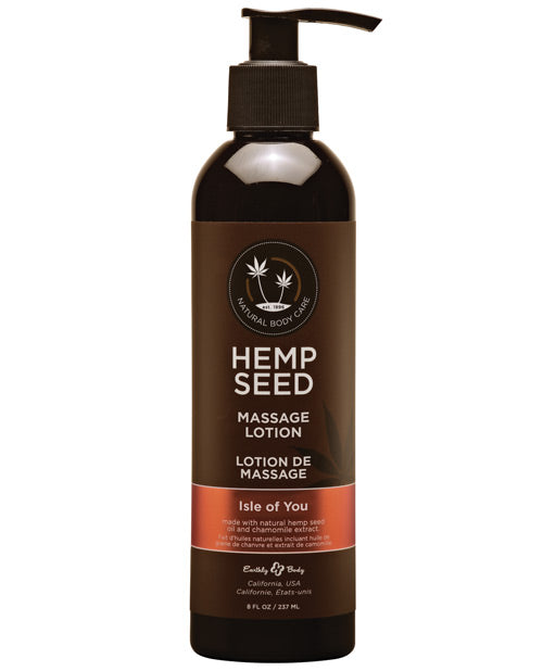 Earthly Body Earthly Body Hemp Seed Massage Lotion - 8 oz Isle of You