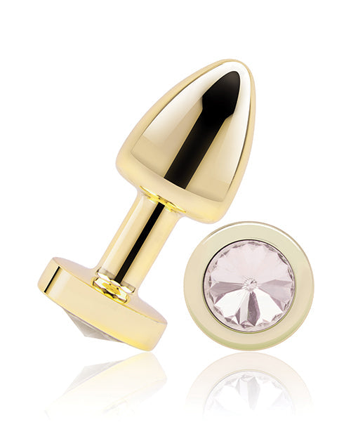 Gemsations Gemsations 2" Beginners Bling Bling Metal Butt Plug - Gold