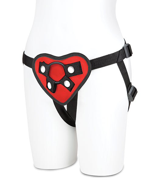Lux Fetish Lux Fetish Red Heart Strap On Harness Set