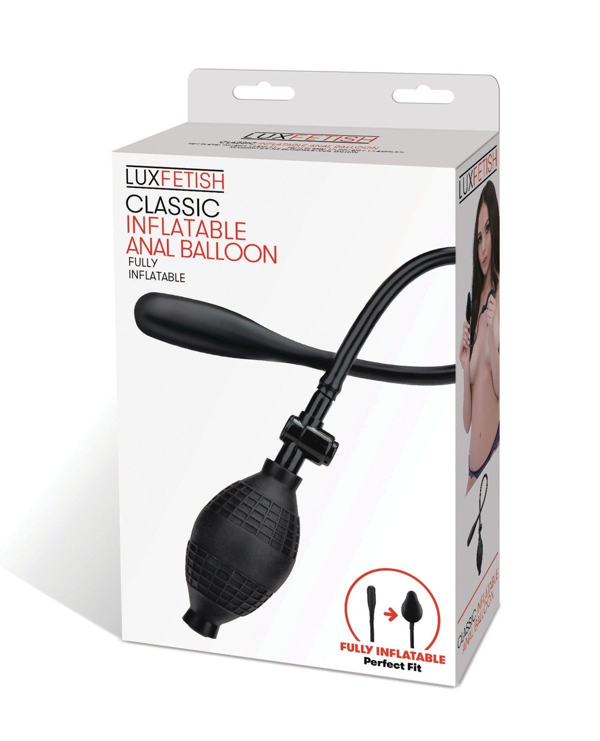 Lux Lux Fetish Classic Inflatable Anal Balloon - Black