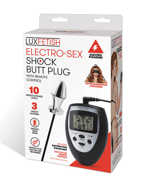 Lux Fetish Lux Fetish Electro Sex Shock Butt Plug w/Remote