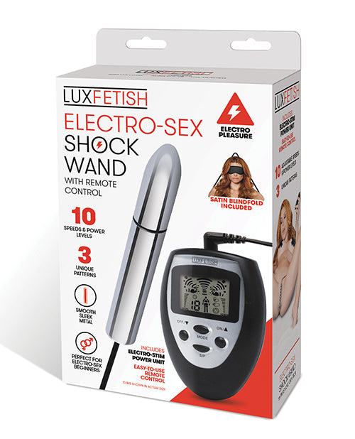 Lux Fetish Lux Fetish Electro Sex Shock Wand w/Remote