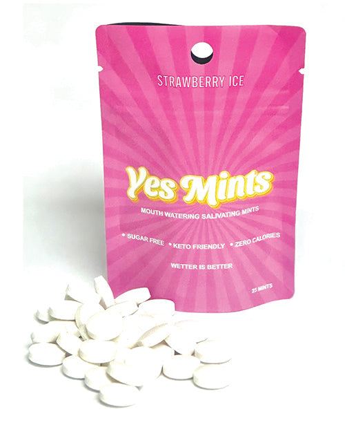Yes Mints Yes Mints Original Mouth Watering Mints - Pack of 25 Strawberry Ice