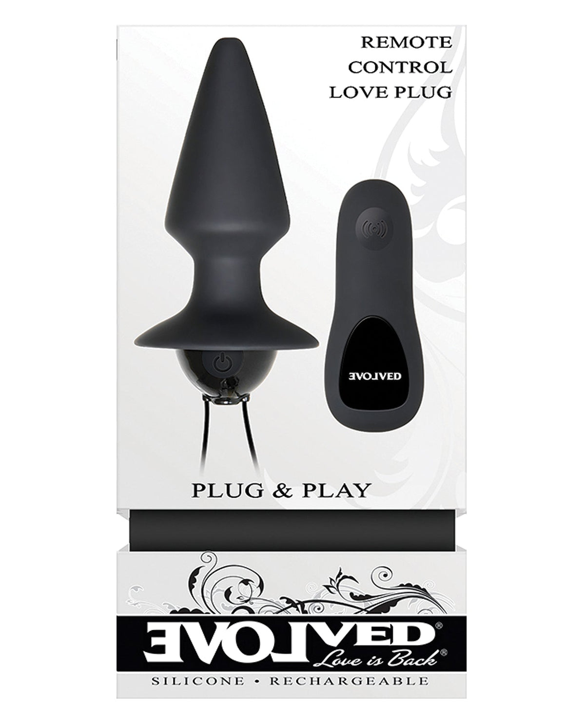 Evolved Evolved Plug & Play Remote Anal Plug - Black