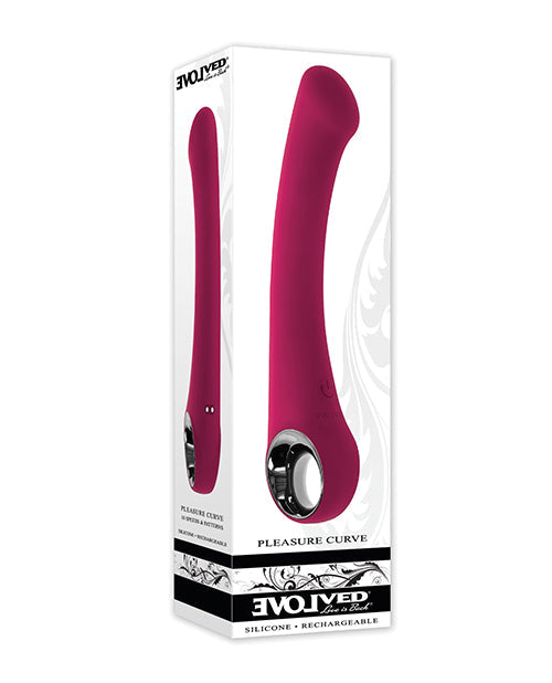 Evolved Evolved Pleasure Curve G-Spot Vibrator - Burgundy
