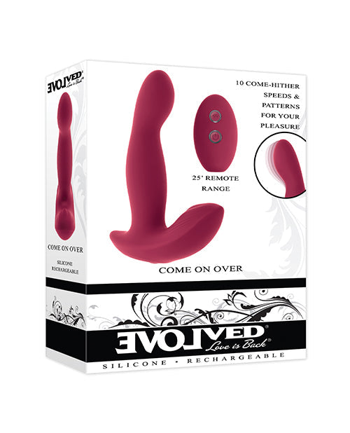 Evolved Evolved Come On Over Stimulator w/Remote Control - Burgundy