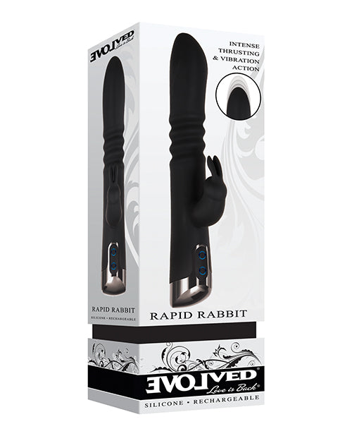 Evolved Evolved Rapid Rabbit Thrusting Dual Vibe - Black