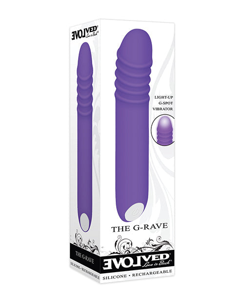 Evolved Evolved The G-Rave Light Up Vibrator - Purple