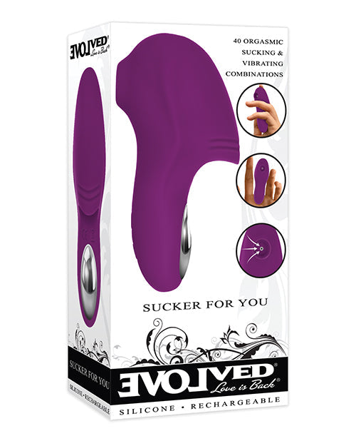 Evolved Evolved Sucker For You Finger Vibe - Purple