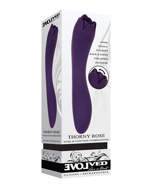 Evolved Evolved Thorny Rose Dual End Massager - Purple