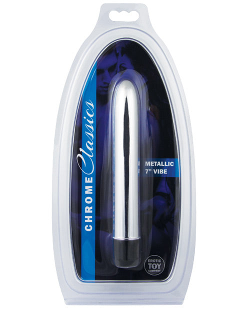 Erotic Toy Company Erotic Toy Company Chrome Classics 7" Vibe - Silver