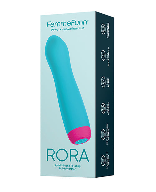 Femme Funn Femme Funn Rora Rotating Bullet - Turquoise