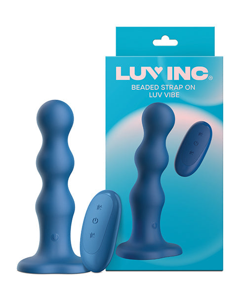 Luv Inc. Luv Inc. Beaded Strap-On Luv Vibe - Blue