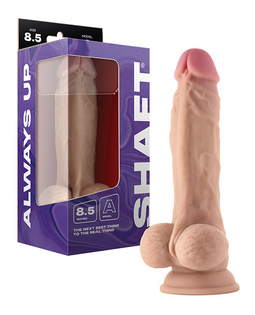 Shaft Shaft Model A Flexskin Liquid Silicone 8.5" Dong w/Balls - Pine