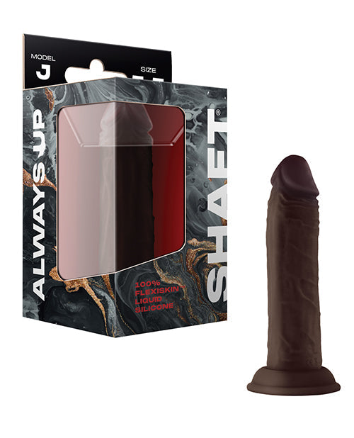 Shaft Shaft Model J Flexskin Liquid Silicone 5.5" Dong - Mahogany