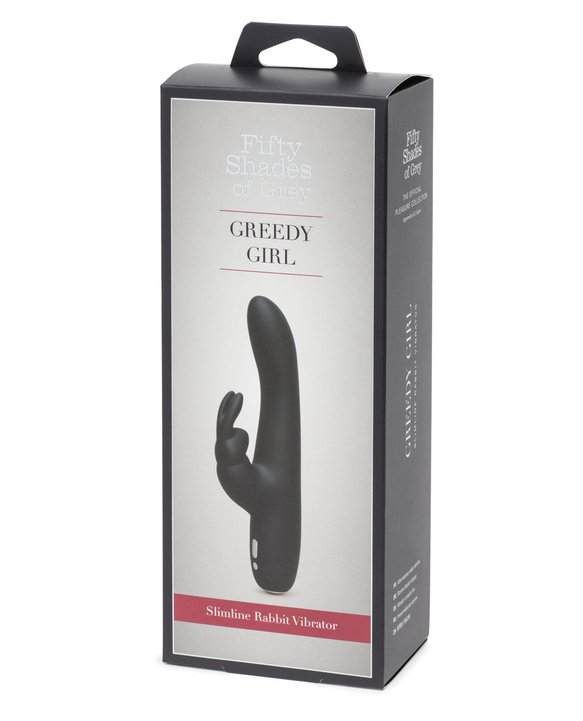 Fifty Shades of Grey Fifty Shades of Grey Greedy Girl Rechargeable Slimline Rabbit Vibrator - Black