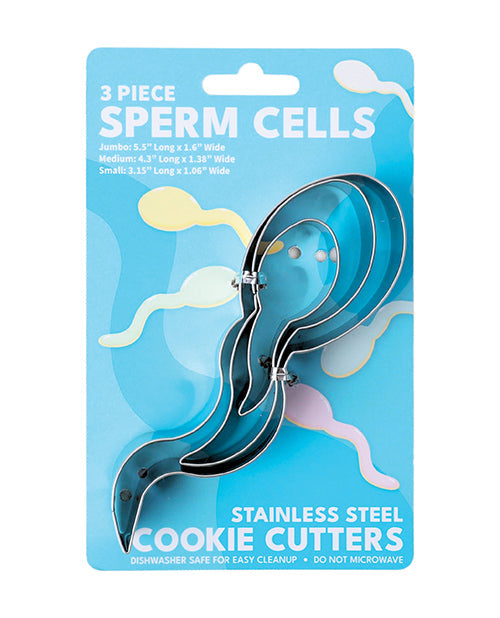Sleazy Greetings Cookie Cutter Sets - 3 pc Sperm