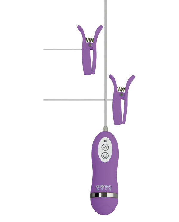 Gigaluv GigaLuv Vibro Clamps - 10 Functions Purple