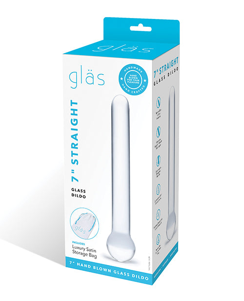 Glas Glas 7" Straight Glass Dildo - Clear