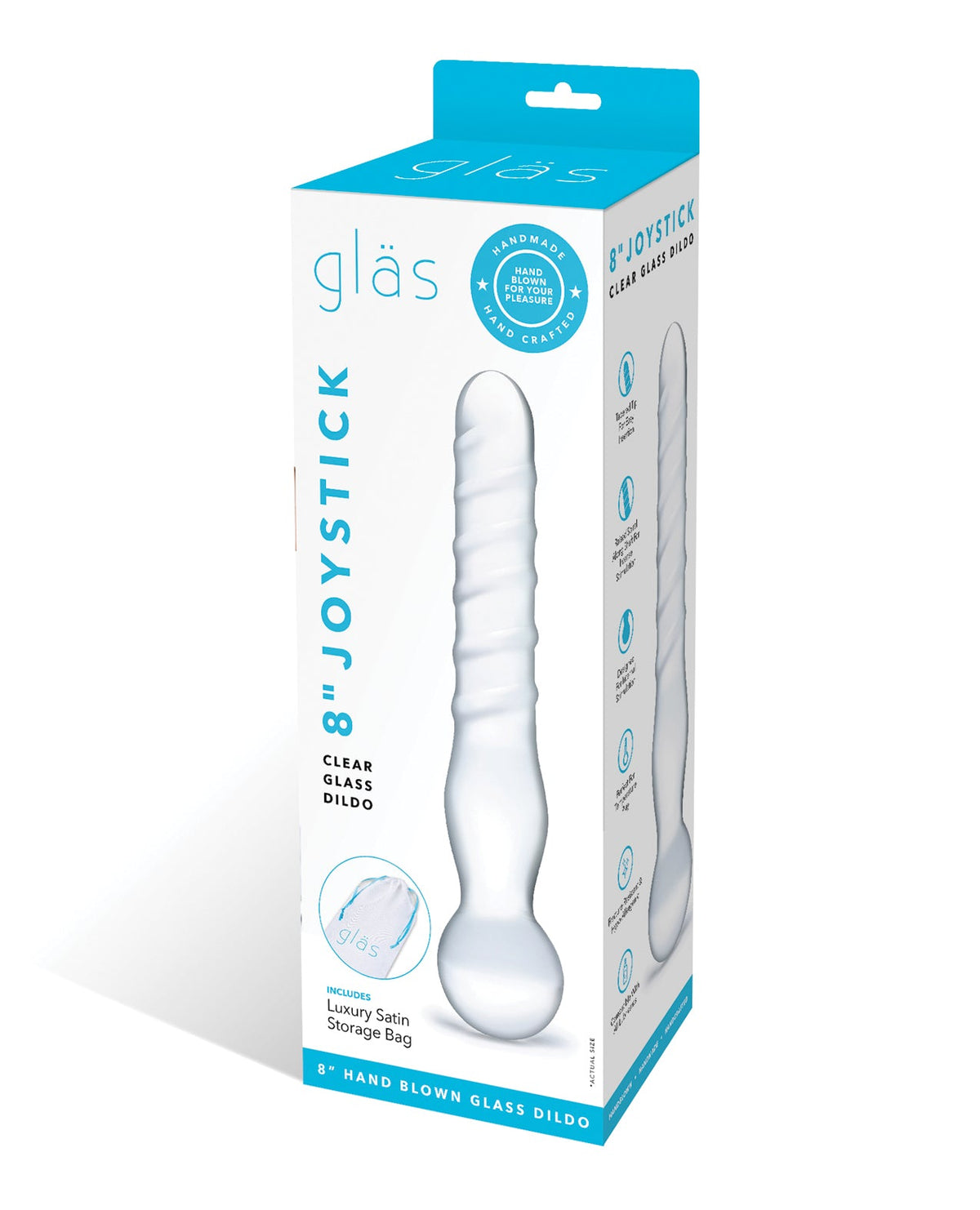 Glas Glas Joystick Dildo