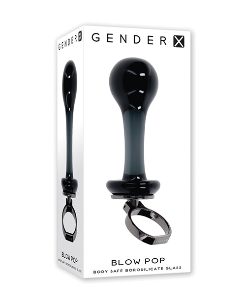 Gender X Gender X Blow Pop Glass Anal Plug - Black